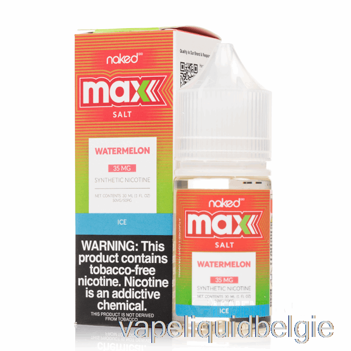 Vape Vloeibaar Ijs Watermeloen - Naakt Max Zout - 30 Ml 35 Mg